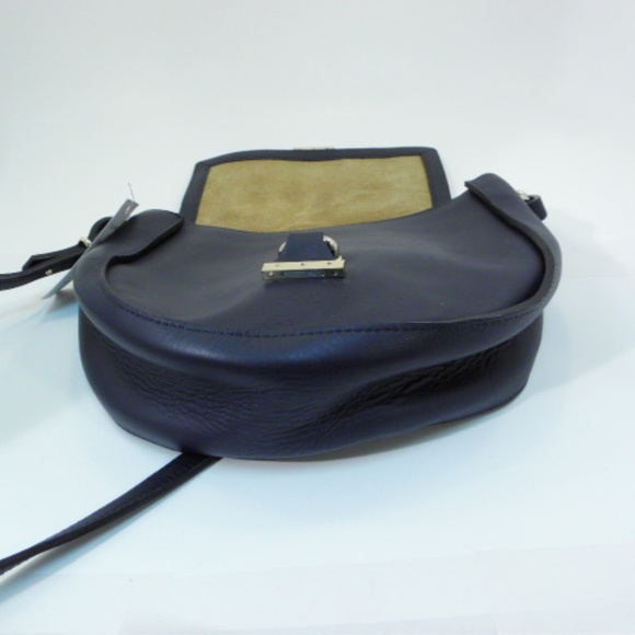 Danielle Sakry Navy Blue Leather Crossbody Bag - Picture 6 of 6